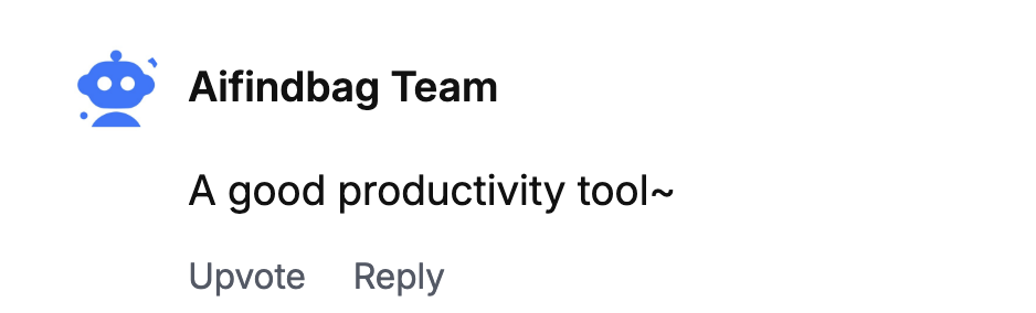 User feedback – Aifindbag Team